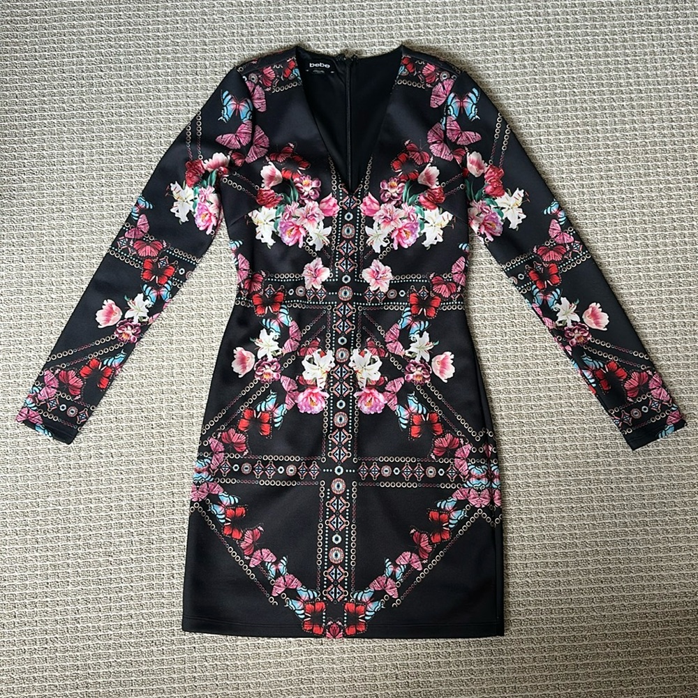 Long sleeve mini dress from Bebe